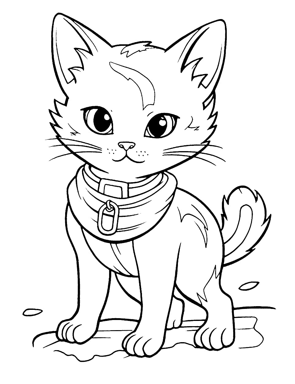 Explore Adorable Kittens in Cat Coloring Pages