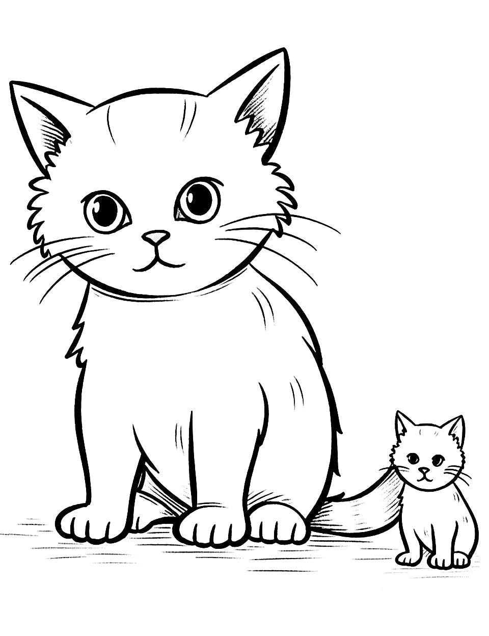 Experience the Whimsy of Cat Coloring Pages in Imaginary Realms